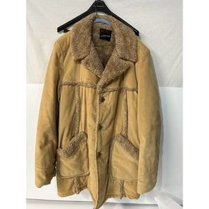 Vintage JC Penney 1970s Women’s Corduroy Sherpa Coat Ranch Barn